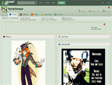 Tablet Screenshot of nymphesque.deviantart.com