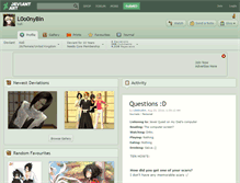 Tablet Screenshot of l0o0nybin.deviantart.com