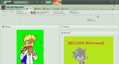 Desktop Screenshot of hellish-werewolf.deviantart.com