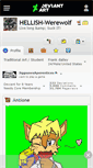 Mobile Screenshot of hellish-werewolf.deviantart.com