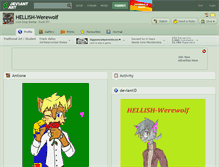 Tablet Screenshot of hellish-werewolf.deviantart.com