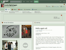 Tablet Screenshot of evetwilightdragon.deviantart.com