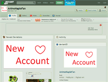 Tablet Screenshot of animemaplefan.deviantart.com