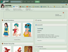 Tablet Screenshot of laumega.deviantart.com