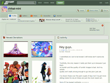 Tablet Screenshot of chiisai-mini.deviantart.com