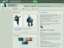 Tablet Screenshot of chrysalis-fc.deviantart.com