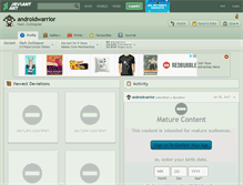 Tablet Screenshot of androidwarrior.deviantart.com