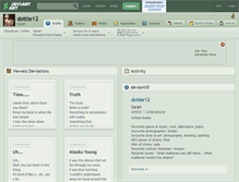Tablet Screenshot of dottie12.deviantart.com