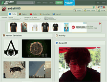 Tablet Screenshot of andrei1015.deviantart.com