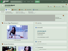 Tablet Screenshot of pixelatedgeek.deviantart.com
