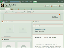 Tablet Screenshot of bigger-butts-club.deviantart.com