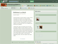 Tablet Screenshot of orihimeinouehaters.deviantart.com