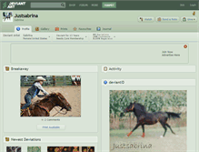 Tablet Screenshot of justsabrina.deviantart.com