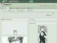 Tablet Screenshot of dragonx270.deviantart.com