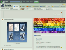 Tablet Screenshot of gaymetal.deviantart.com