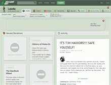 Tablet Screenshot of lasota.deviantart.com