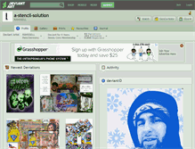 Tablet Screenshot of a-stencil-solution.deviantart.com