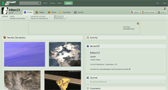 Desktop Screenshot of kitten23.deviantart.com
