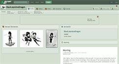 Desktop Screenshot of blackjasminedragon.deviantart.com