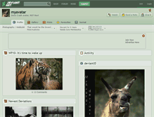 Tablet Screenshot of myavatar.deviantart.com