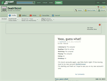Tablet Screenshot of deathtouall.deviantart.com