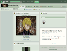 Tablet Screenshot of ghost--hunt.deviantart.com