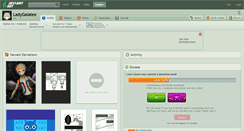 Desktop Screenshot of ladygalatee.deviantart.com