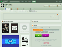 Tablet Screenshot of ladygalatee.deviantart.com