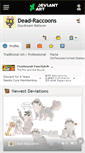 Mobile Screenshot of dead-raccoons.deviantart.com