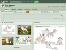 Tablet Screenshot of dead-raccoons.deviantart.com