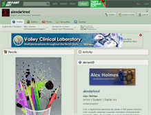Tablet Screenshot of alexdarkred.deviantart.com