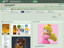 Tablet Screenshot of princesspeach5.deviantart.com