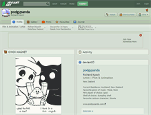 Tablet Screenshot of podgypanda.deviantart.com