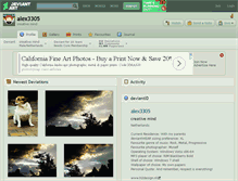 Tablet Screenshot of alex3305.deviantart.com