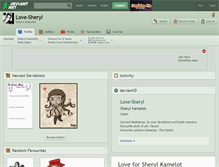Tablet Screenshot of love-sheryl.deviantart.com