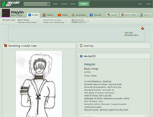 Tablet Screenshot of mayyon.deviantart.com