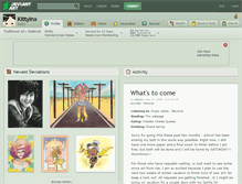 Tablet Screenshot of kittyinx.deviantart.com