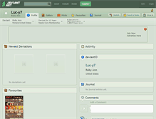 Tablet Screenshot of luc-y7.deviantart.com
