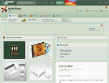 Tablet Screenshot of hema-esam.deviantart.com