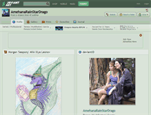 Tablet Screenshot of amehanarainstardrago.deviantart.com