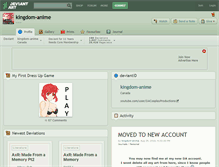 Tablet Screenshot of kingdom-anime.deviantart.com