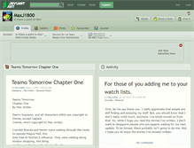Tablet Screenshot of maxj1800.deviantart.com