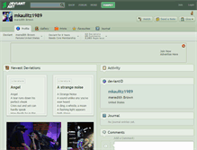 Tablet Screenshot of mkaulitz1989.deviantart.com