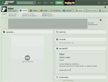 Tablet Screenshot of lobur.deviantart.com
