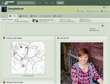 Tablet Screenshot of demyboilover.deviantart.com