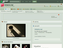 Tablet Screenshot of kimberly-mai.deviantart.com