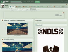 Tablet Screenshot of jpu.deviantart.com