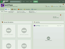 Tablet Screenshot of kami97kaze.deviantart.com