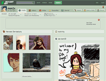Tablet Screenshot of mon2x.deviantart.com