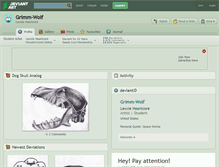 Tablet Screenshot of grimm-wolf.deviantart.com